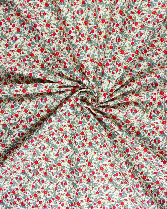Popeline de coton betty Rouge - Tissushop